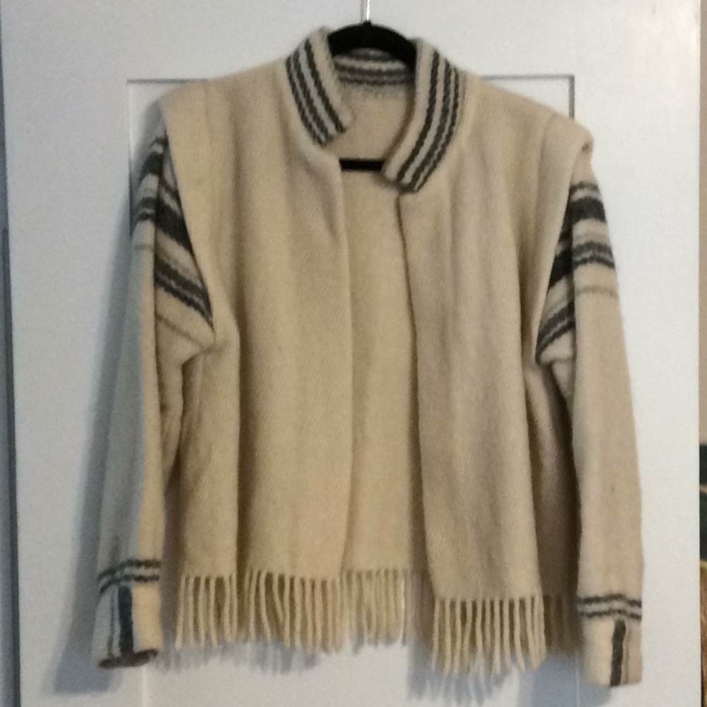 Vintage wool sweater coat
